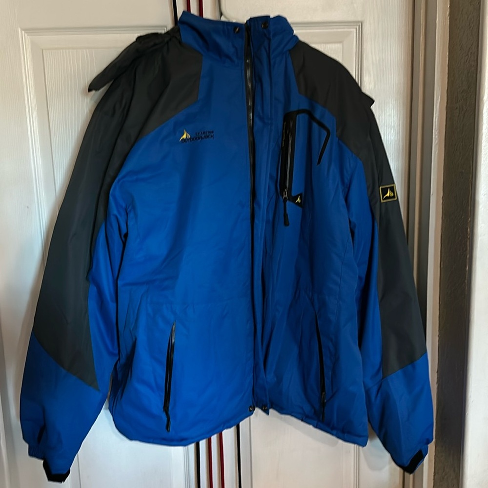 Outdoor Jack oscillator series men’s jacket, navy blue and black, size 2XL